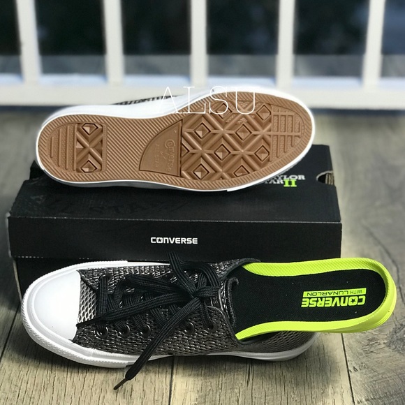 NWT Converse Ctas || OX Black Silver W AUTHENTIC - Picture 5 of 7